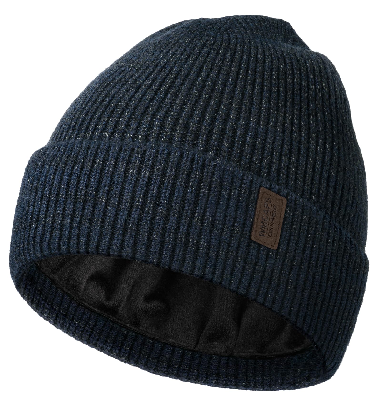 Wmcaps Winter Beanie for Men Women, Fleece Lined Beanie Soft Warm Knit Hat Ski Stocking Cuffed Cap